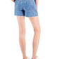 Tommy Jeans Women's Chambray Drawstring Cutoff Shorts Blue Size X-Large