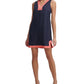 Tommy Hilfiger Women's Contrast Trim Shift Dress Blue Size 8