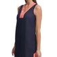 Tommy Hilfiger Women's Contrast Trim Shift Dress Blue Size 8