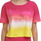 Tommy Hilfiger Women's Cutout Back Ombre T-Shirt Pink Size XX-Large