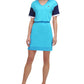 Tommy Hilfiger Women's Colorblocked Dress Blue Size X-Large