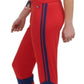 Tommy Hilfiger Women's Sport Colorblocked Logo Jogger Pants Red Size  L