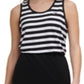Tommy Hilfiger Women's Striped Colorblock T-Shirt Dress Black Size Medium