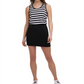 Tommy Hilfiger Women's Striped Colorblock T-Shirt Dress Black Size Medium