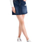 Tommy Jeans Women's Stretch Pocketed Mini A Line Skirt Blue Size 27/4
