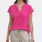 Tommy Hilfiger Women's Split T-Shirt Pink Size Small