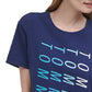 Tommy Hilfiger Women's Logo Graphic Short Sleeve Crew Neck Crop Top Blue Size XX-Large