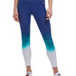 Tommy Hilfiger Women's Sport Ombre Length Leggings Blue Size X-Small