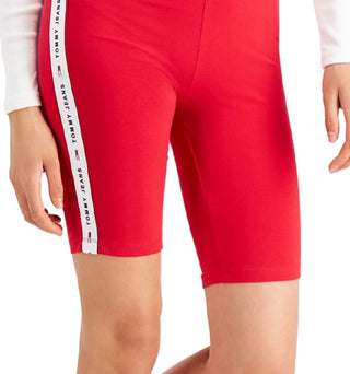 Tommy Jeans Women's Logo Fitness Bike Short Red Size Small