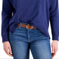 Tommy Jeans Women's Logo Crewneck Sweater Blue Size Large