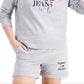 Tommy Jeans Women's Tie Ribbed Hem Cuffs And Side Seams Long Sleeve Hoodie Top Gray Size Medium