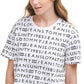 Tommy Jeans Women's Cotton Printed T-Shirt White Size X-Large