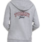 Tommy Jeans Women's Logo Zip Hoodie Gray Size X-Small