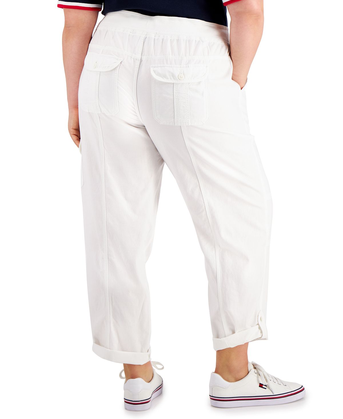 Tommy Hilfiger Women's Straight Leg Pants White Size 0X