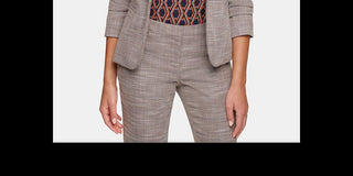 Tommy Hilfiger Women's Elbow Patch One Button Blazer Gray Size 6