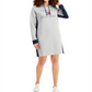 Tommy Hilfiger Women's Logo Hoodie Dress Gray Size XX-Large