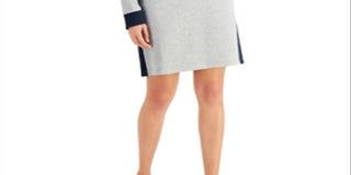 Tommy Hilfiger Women's Logo Hoodie Dress Gray Size XX-Large