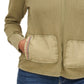 Tommy Jeans Women's Mixed Media Waffle Hoodie Green Size Large