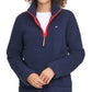 Tommy Hilfiger Women's Fuzzy Zip Up Sweatshirt Blue Size Medium