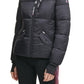 Tommy Hilfiger Women's Thumbhole Cuff Puffer Jacket Black Size Large