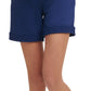 Tommy Hilfiger Women's Terry Shorts Blue Size XX Large