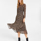Tommy Hilfiger Women's Crossover Hem Midi Dress Black Size 8