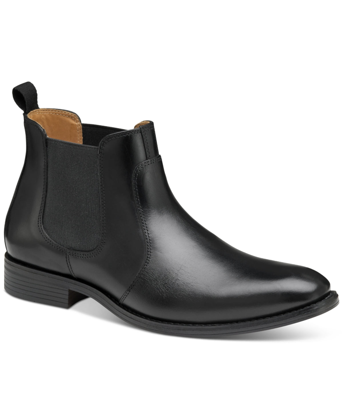 Johnston & Murphy Men's Lewis Chelsea Boot Black Size 11 M