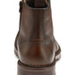 Johnston & Murphy Men's Garrison Wingtip Side Zipper Boot Brown Size 11.5 M