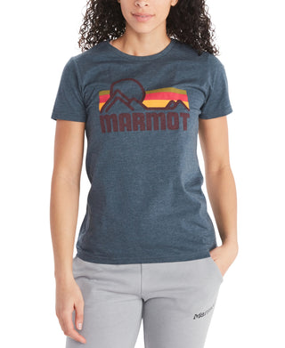 Marmot Women's Coastal T-Shirt Blue Size X-Large
