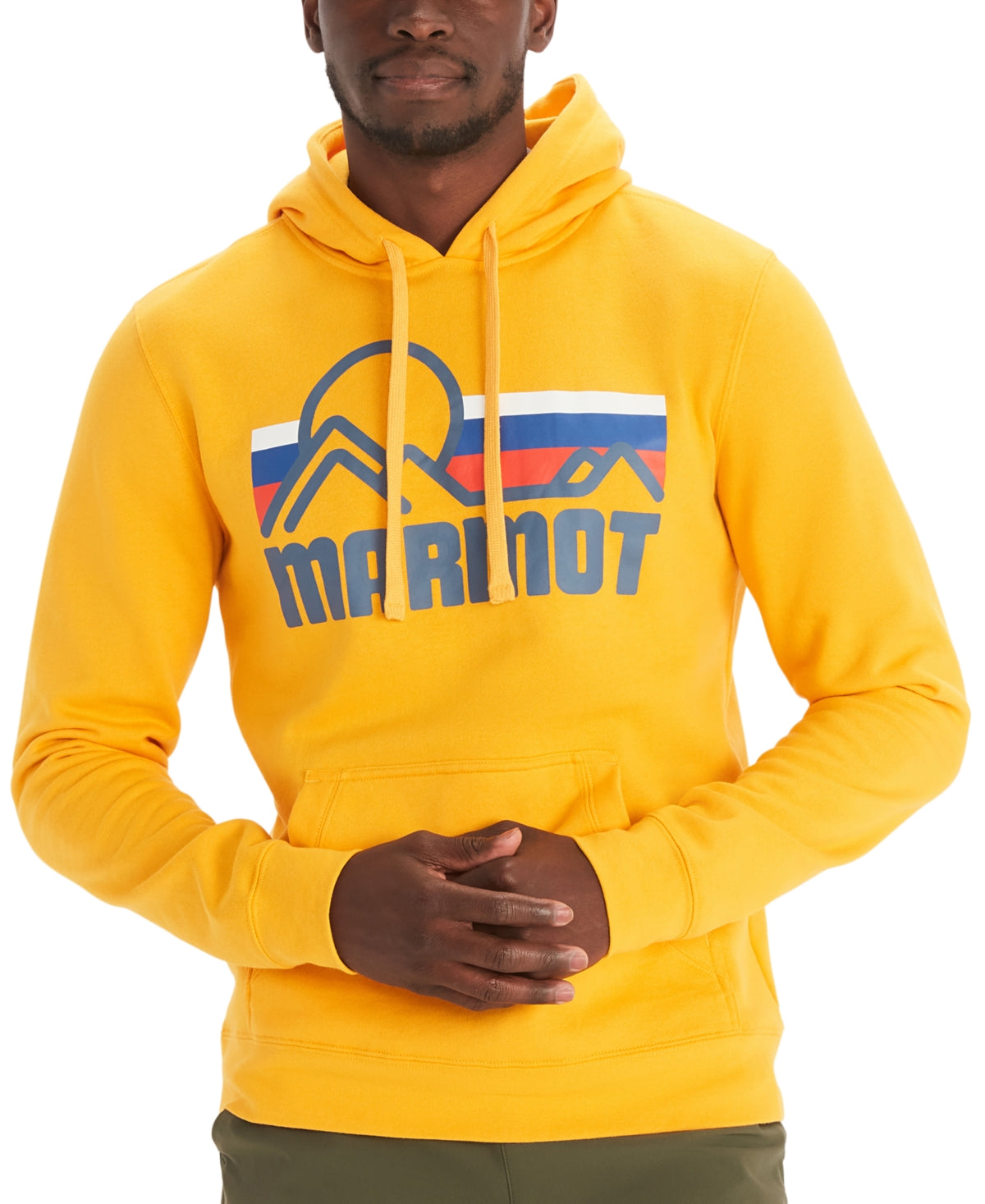 Marmot Men's Coastal Hoodie Pullover Sweatshirt Yellow Size XL