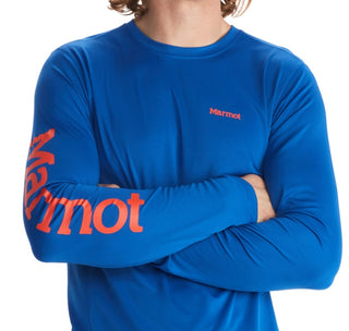 Marmot Men's Windridge Logo Shirt Blue Size X-Large