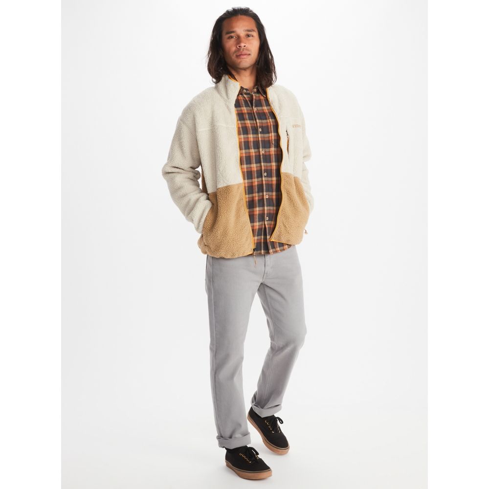 Marmot Men's Aros Fleece Jacket Brown Size Medium