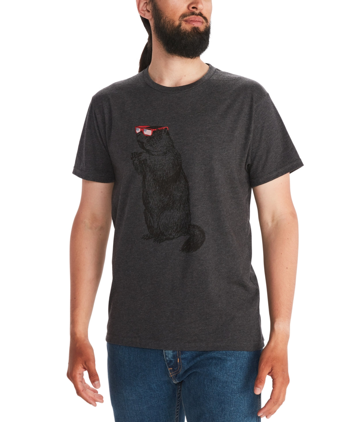 Marmot Men's Shades Tee Gray Size Small