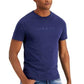 GUESS Men's Short Sleeve Pima Embroidered Logo Tee Blue Size Medium