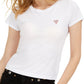 GUESS Women's Logo T-Shirt White Size Medium