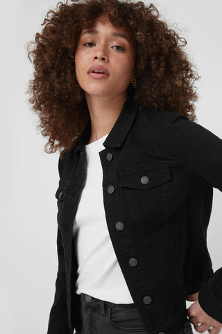 GUESS Women's Sexy Trucker Jacket Black Size X-Small