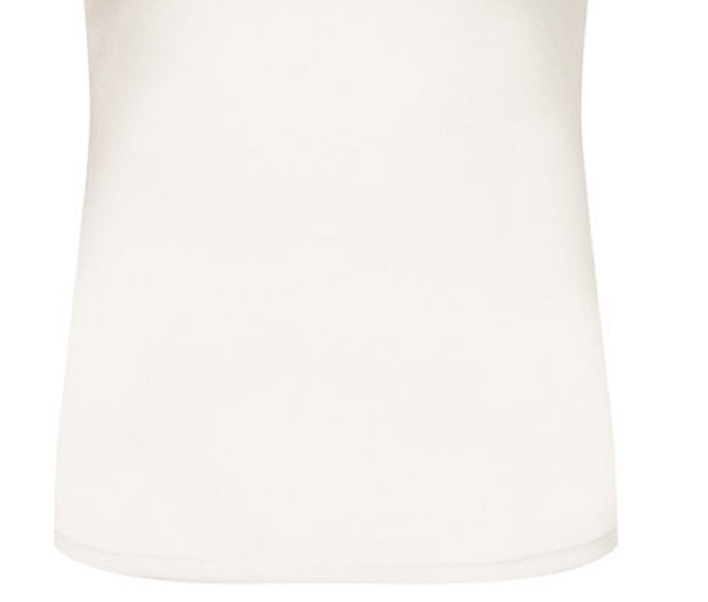GUESS Women's Sleeveless Mock Neck Logo Top White Size Large