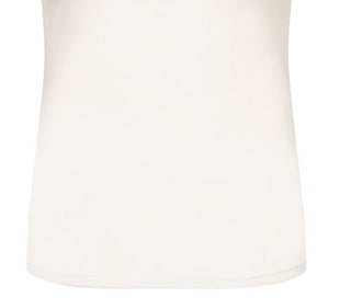 GUESS Women's Sleeveless Mock Neck Logo Top White Size Large