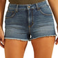 GUESS Women's Denim Mom Shorts Blue Size 27