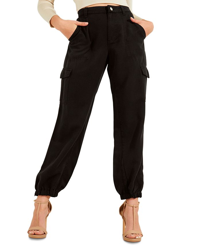 GUESS Women's Bowie Cargo Pants Black Size 31