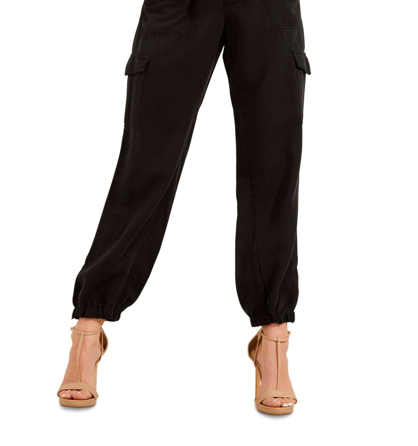 GUESS Women's Bowie Cargo Pants Black Size 28