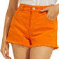 GUESS Women's Denim Mom Shorts Orange Size 30