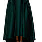 Betsy & Adam Women's Satin High Low Ball Gown Green Size 10