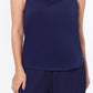 Betsy & Adam Women's Stretch Sleeveless Tank Top Blue Size Large