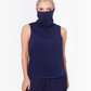 Betsy & Adam Women's Stretch Sleeveless Tank Top Blue Size Large