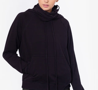 Betsy & Adam Women's Comfy Cozy Hoodie Black Size Small