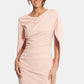 Betsy & Adam Women's Caped Sheath Dress Pink Size 4 Petite