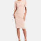 Betsy & Adam Women's Caped Sheath Dress Pink Size 4 Petite