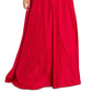 Betsy & Adam Women's V Neck Gown Red Size Large