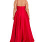 Betsy & Adam Women's V Neck Gown Red Size 20W